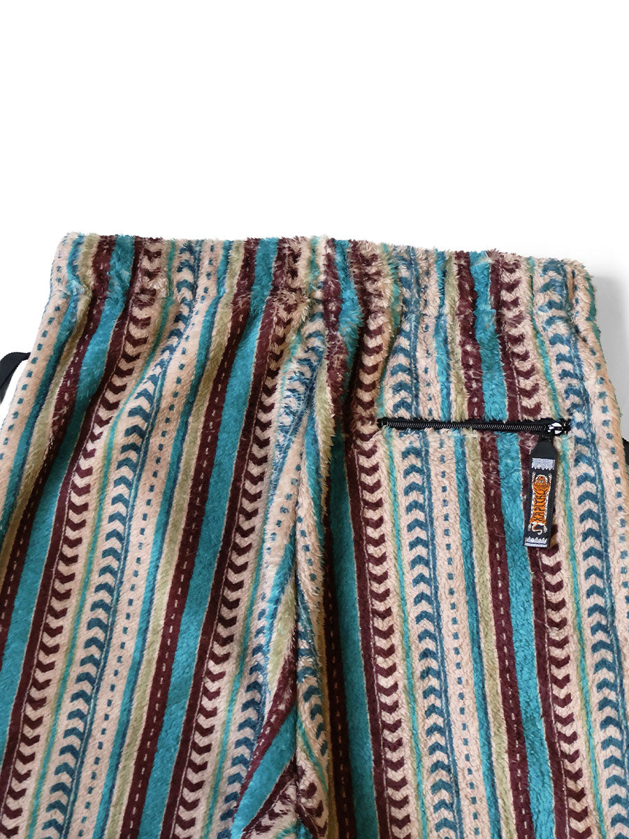Columbia Stripe Pattern Fleece Easy Straight Pants