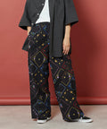 Flower Handkerchief Embroidered Pants