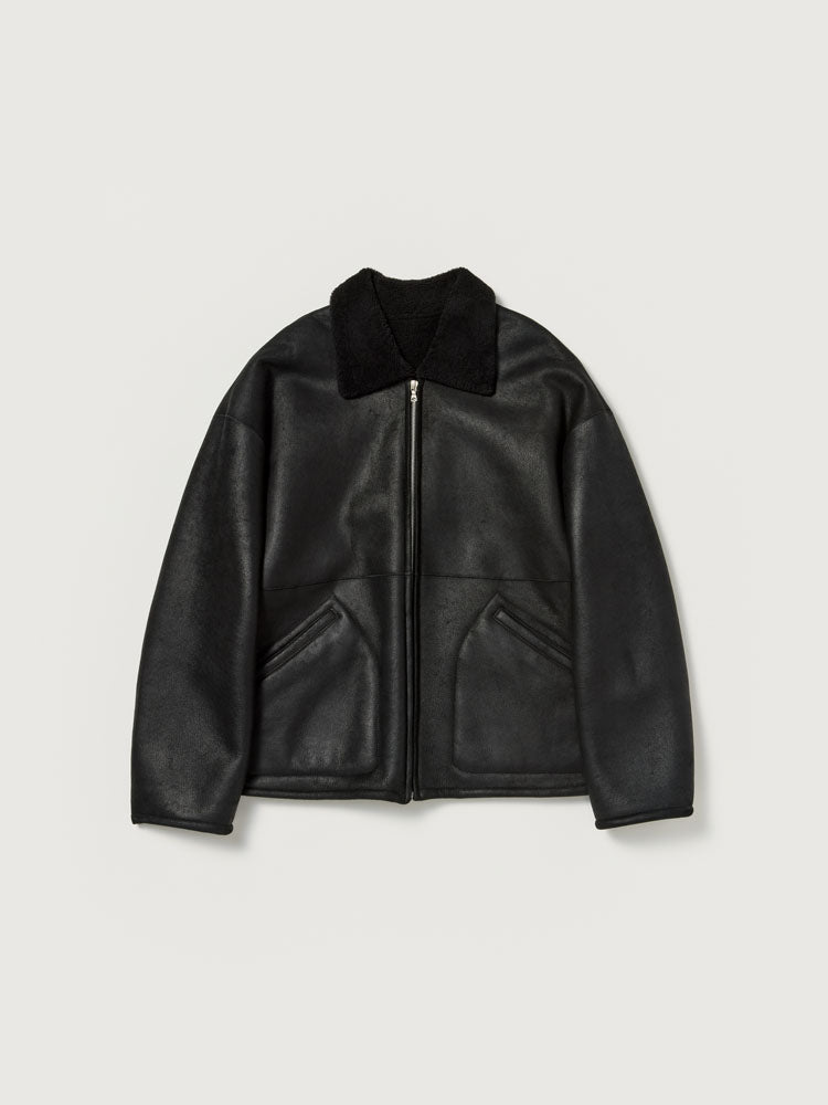 MERINO MOUTON ZIP BLOUSON