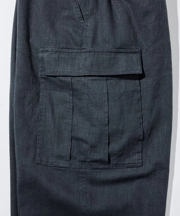 LINEN COTTON EASY CARGO PANTS 【Compatible with Set-Up】
