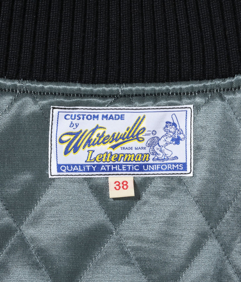 30oz. WOOL MELTON AWARD JACKET “ROARING TIGER” (BLACK)