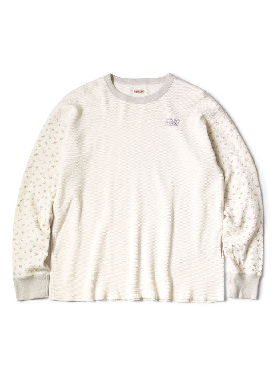 Waffle Jersey Small Flower pt 2TONE Long T (KAPITAL Embroidery)