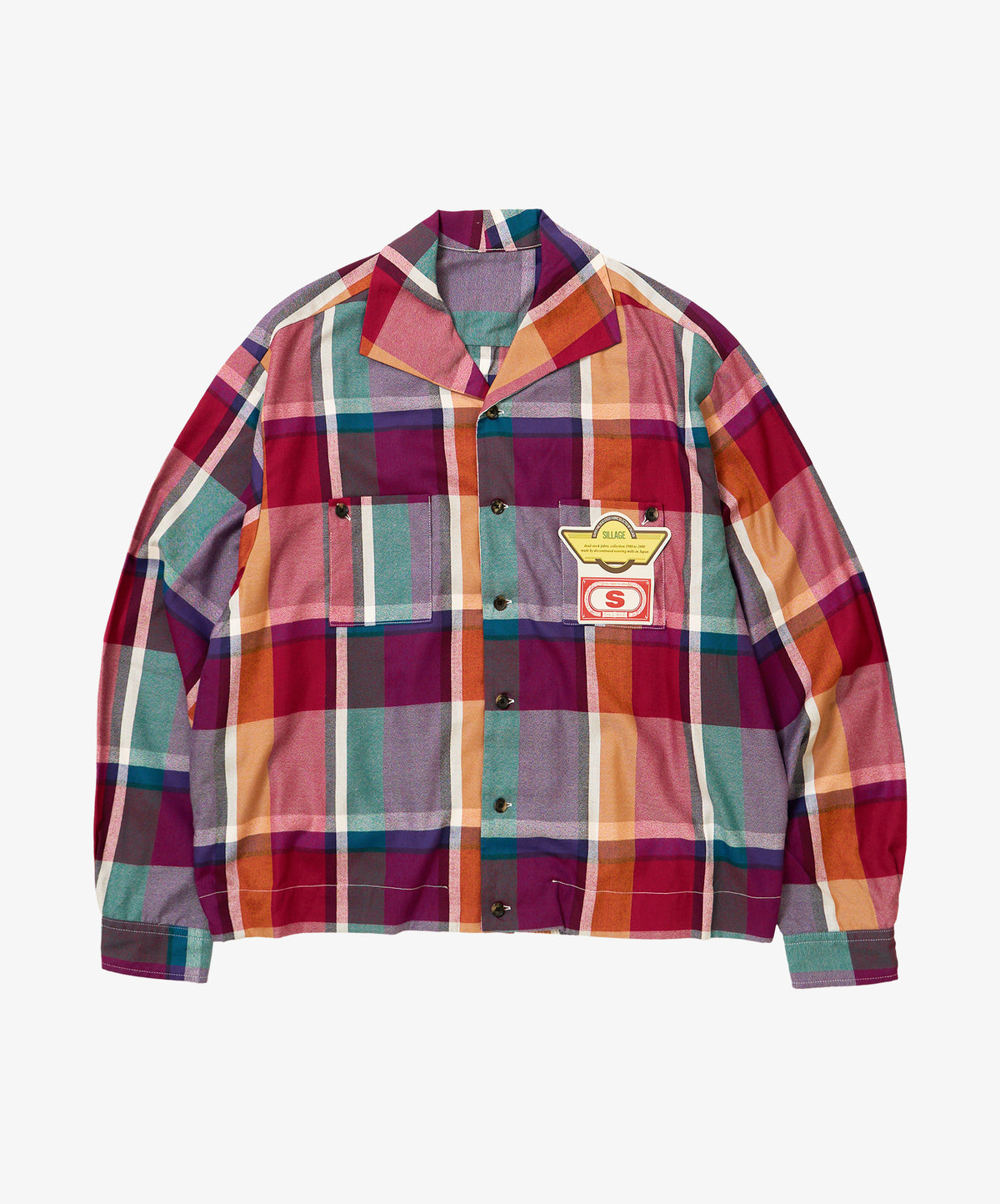 rib blouson deadstock multi check