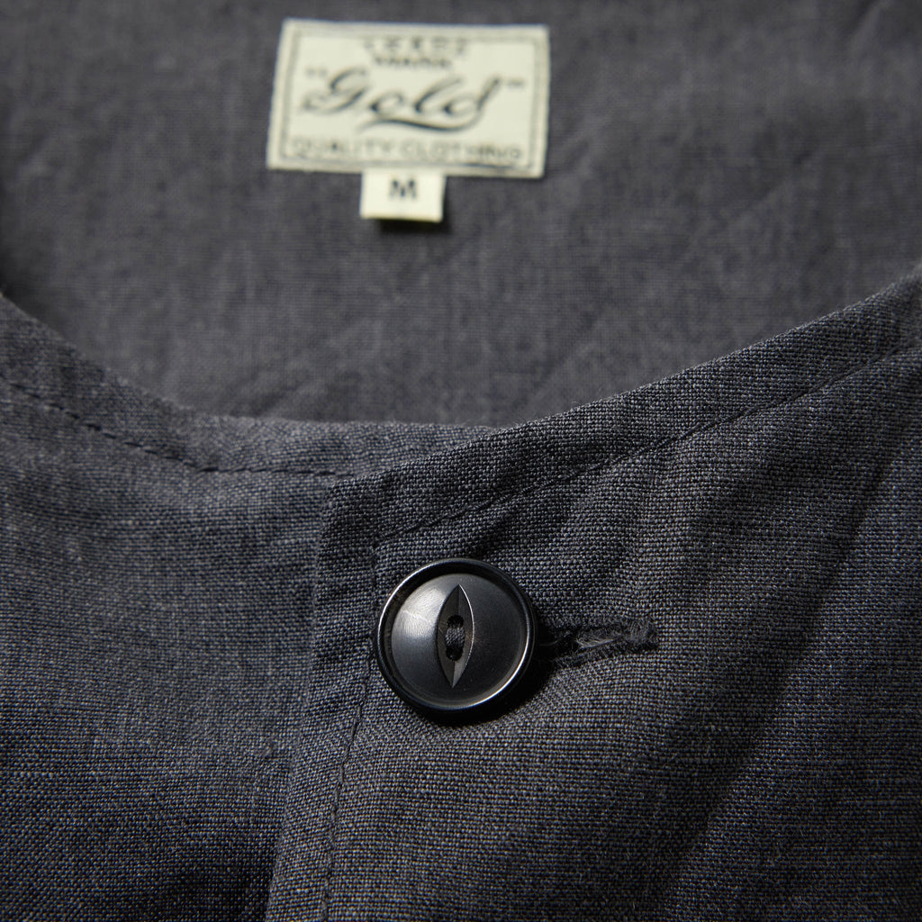 Linen Wool Tropical Crew Neck Vest