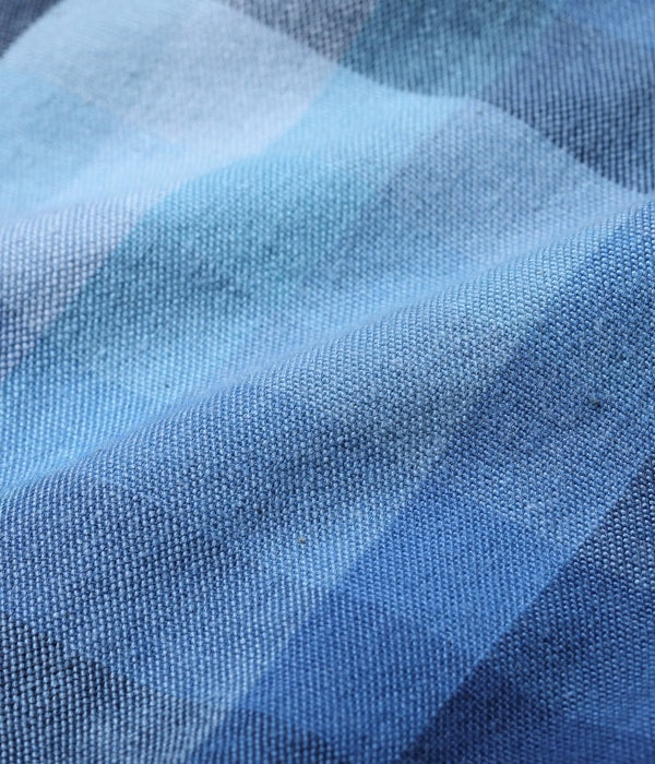 10oz. INDIGO GRADATION CHECK WORK COAT