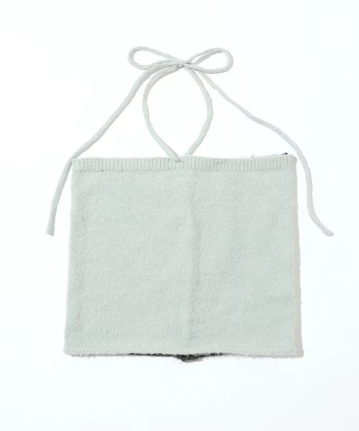 Alpaca Blend Bicolor Knit Vest