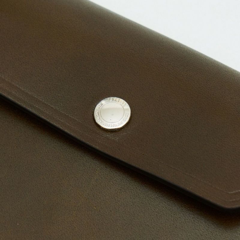 OILED ANTIQUE LEATHER SHORT WALLET/CHOCO