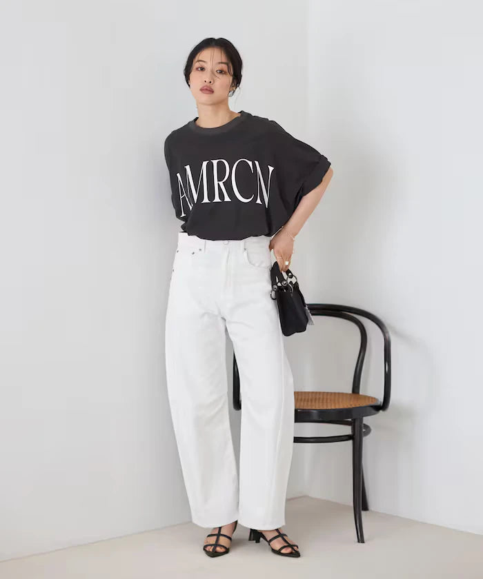 Heart Studs Curvy Denim / Wide Silhouette