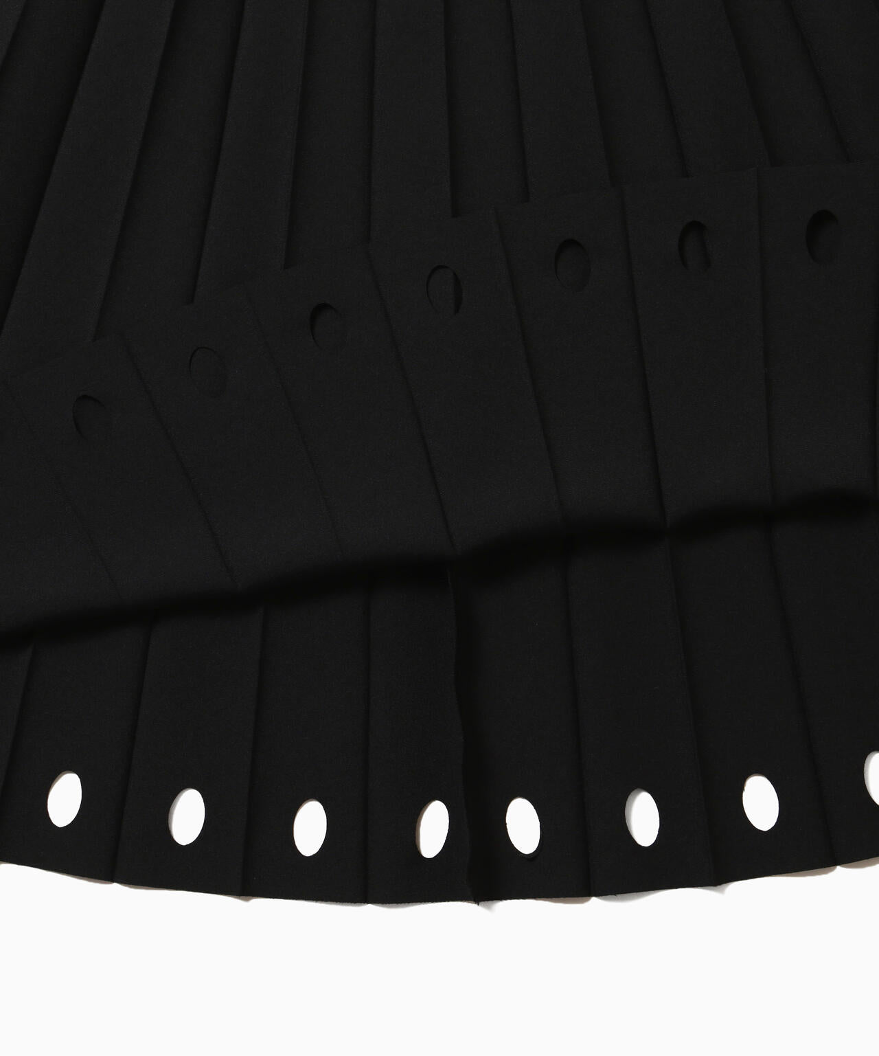 PE melange twill pleats skirt (W)