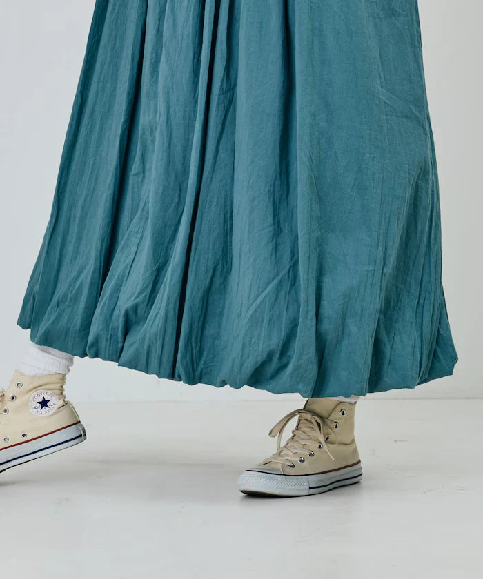 India Colored Smocked Balloon Dress