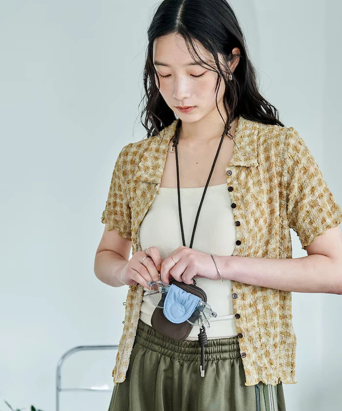 Multi Pouch with Magnetic Eyeglasses Holder