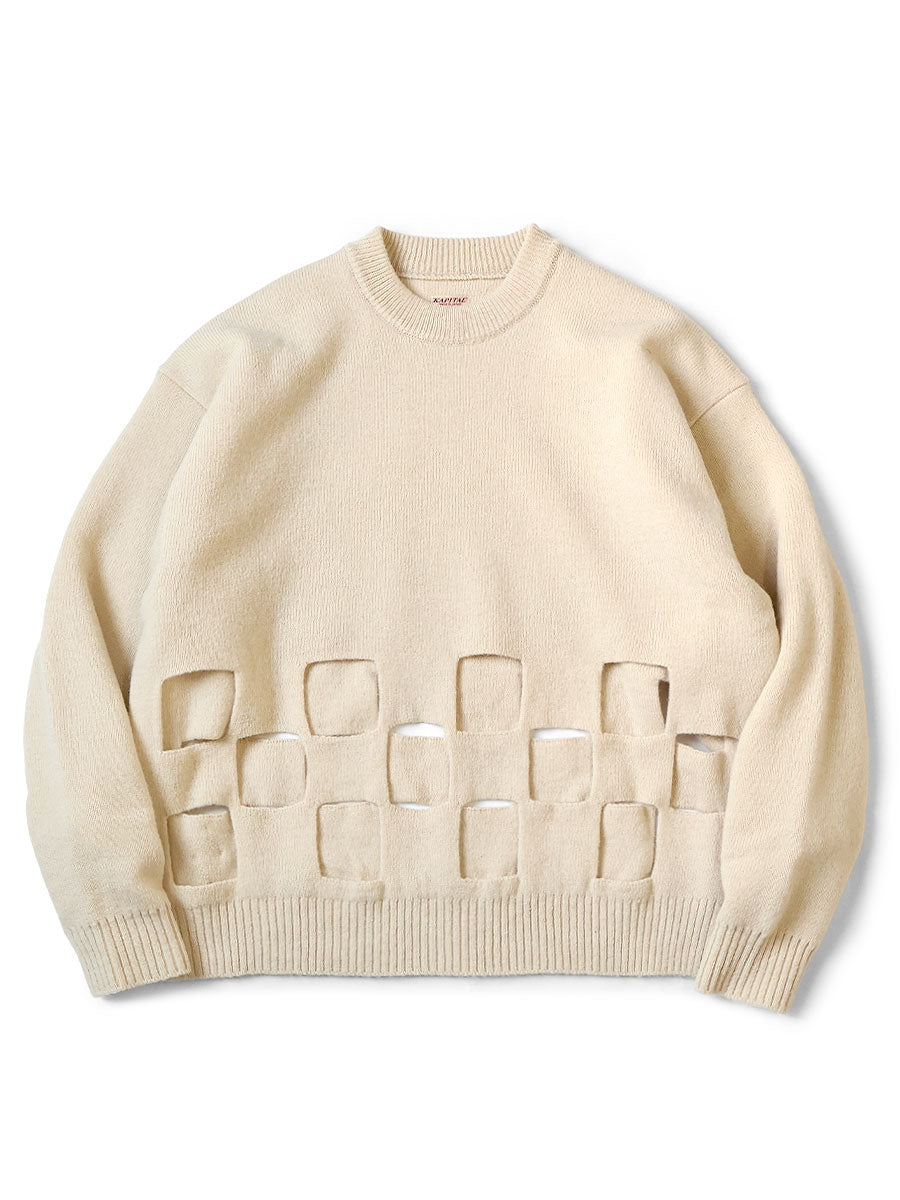 7G Wool Wind Pen BIG Crew Sweater