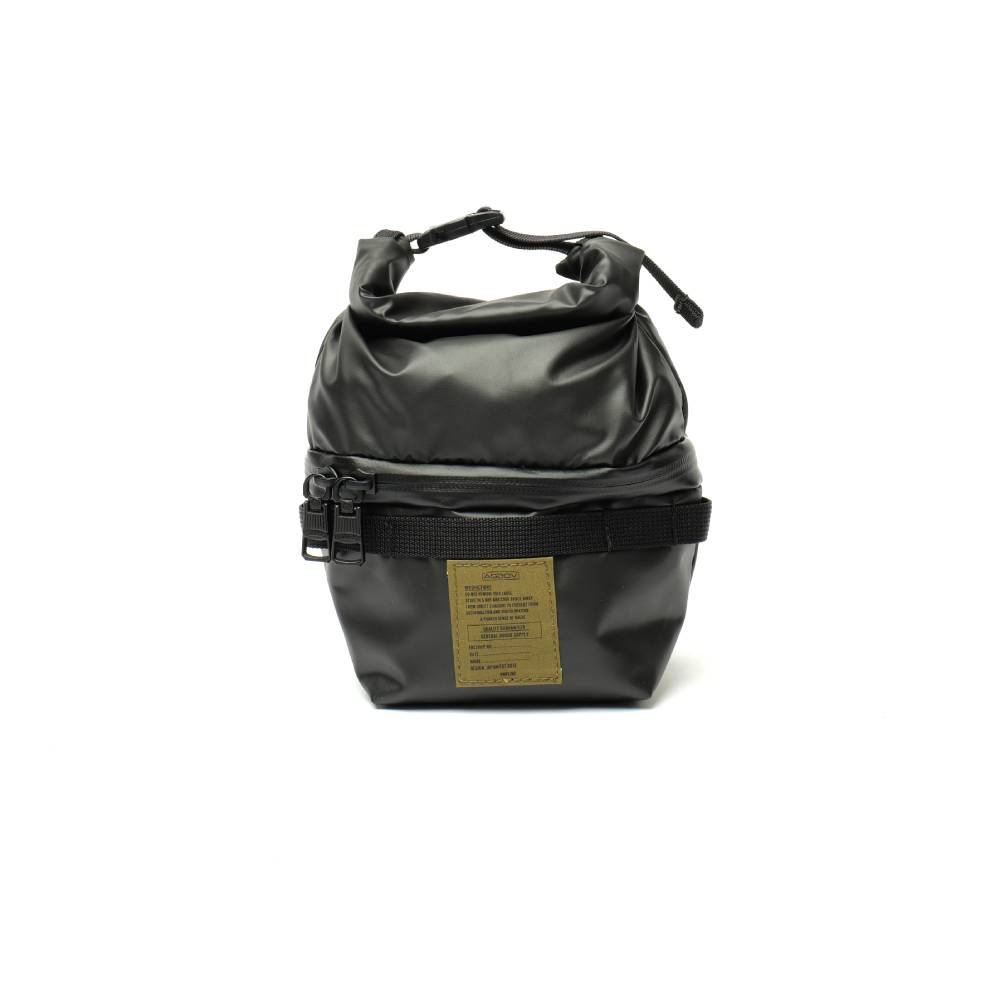 NYLON POLYCARBONATE 2ROOM POUCH sizeS/ BLACK