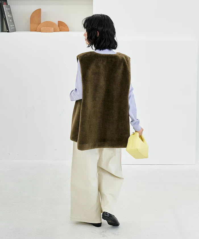 Multiway Boa Vest Coat