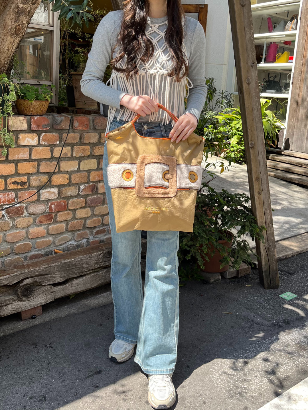 M.FUR BUCKLE(Fur Buckle)M#03 BEIGE -333007