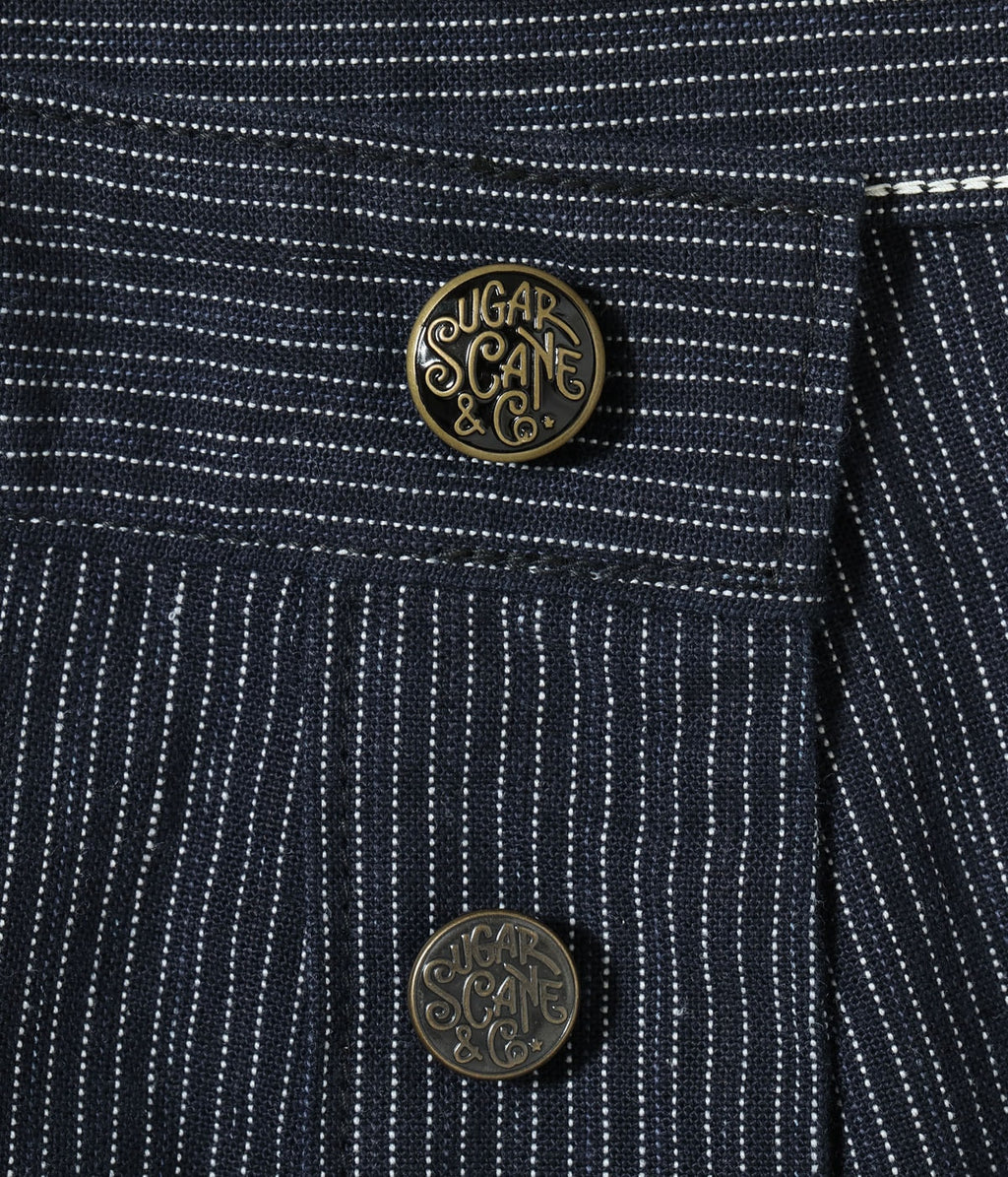 FICTION ROMANCE 8oz. INDIGO STRIPE WORK PANTS