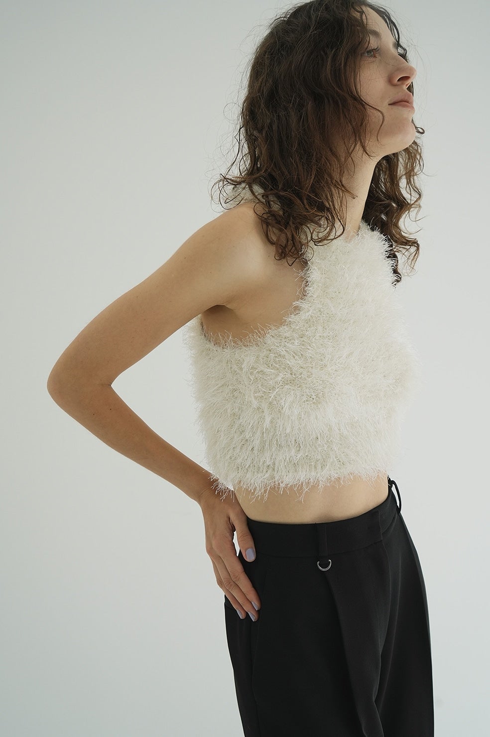 SHAGGY AMERICAN SLEEVE KNIT TOPS