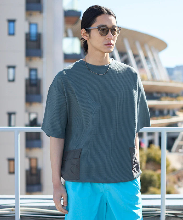Side Pocket Spindle Tech Thermal Short Sleeve T-Shirt / Big Silhouette