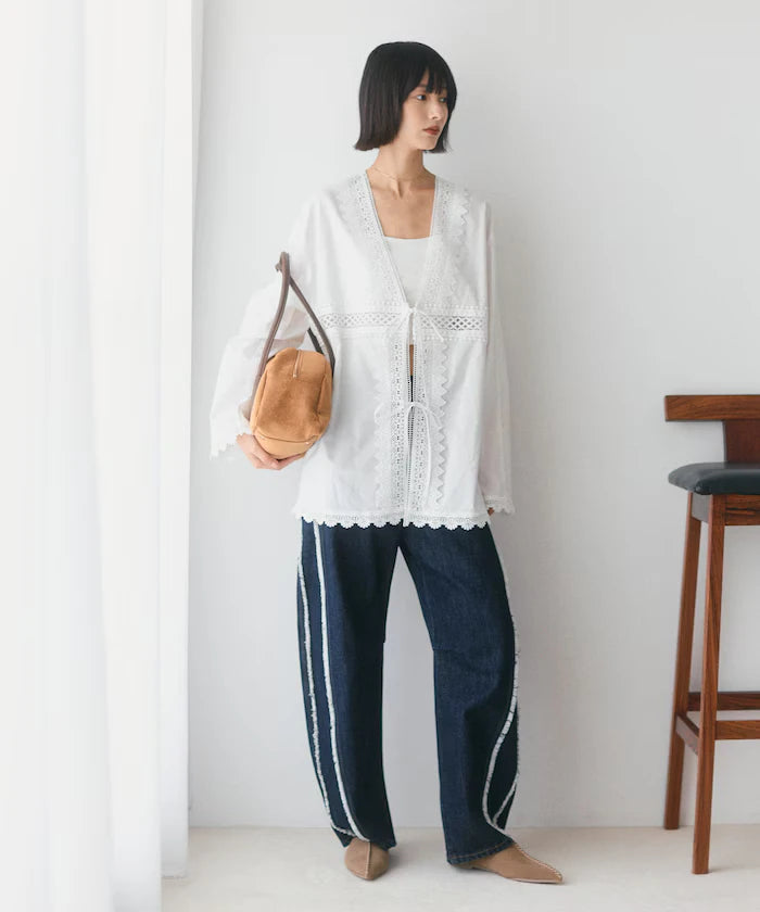 Side Fringe Curve Denim