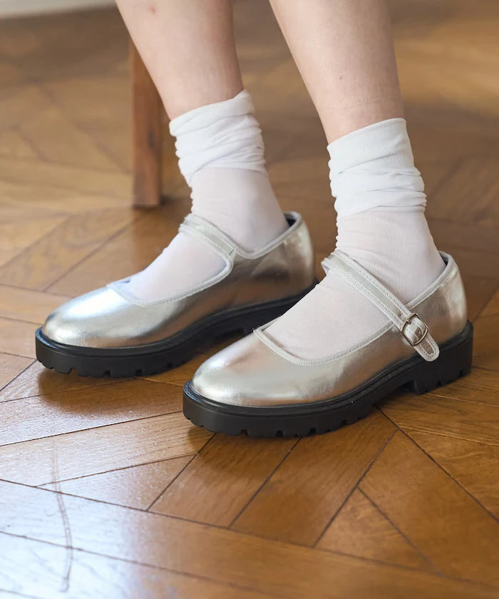 Sunny Rain Compatible Chunky Mary Jane Sneakers