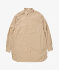 wide shirt with pocket thomas mason beige long