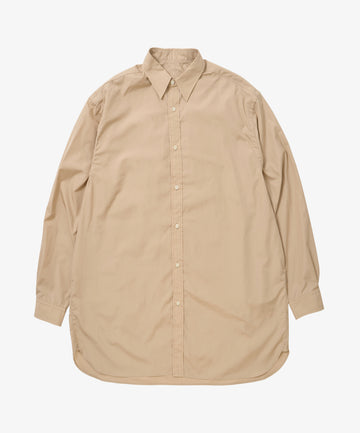 wide shirt with pocket thomas mason beige long