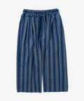 bingo kasuri hakama pants yellow navy stripe