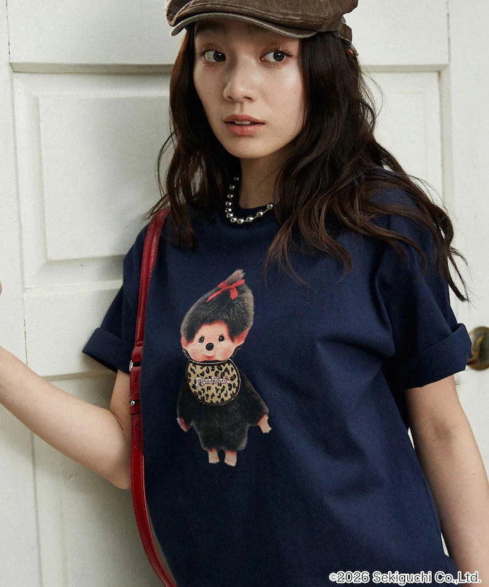 Monchhichi Mixed Material Docking T-Shirt Limited Edition