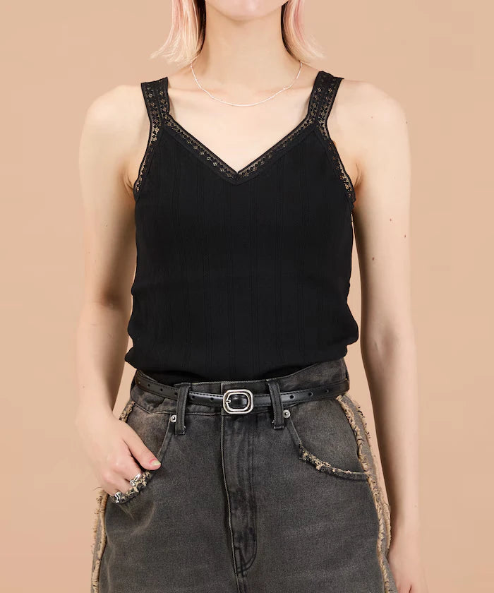 Eyelet Lace V-Neck Camisole