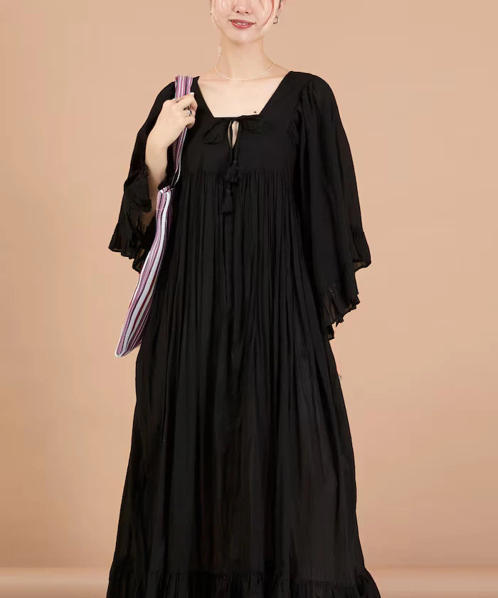 India Square Neck Frilled Dress