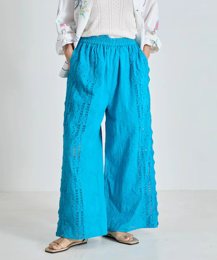 Cutwork Embroidered Easy Pants