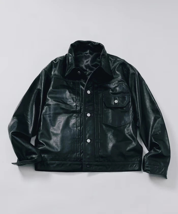 Leather Jacket TYPE-1 / Water-Repellent Leather / Cowhide