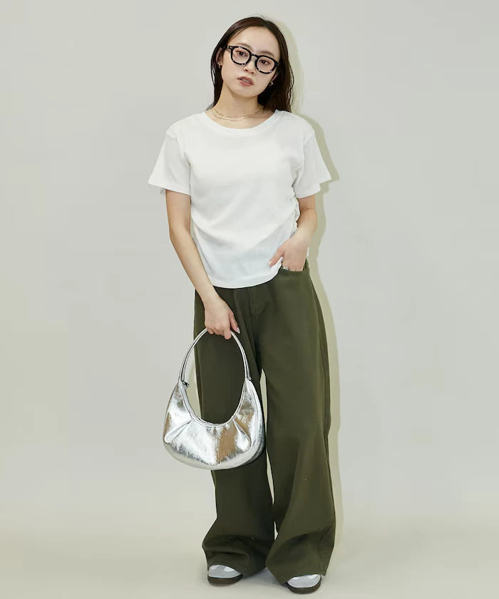Light Waffle Waist Shirring T-Shirt Limited Edition