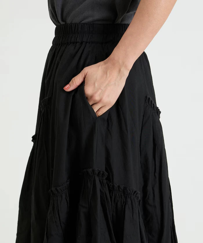 India Frill Maxi Gathered Skirt