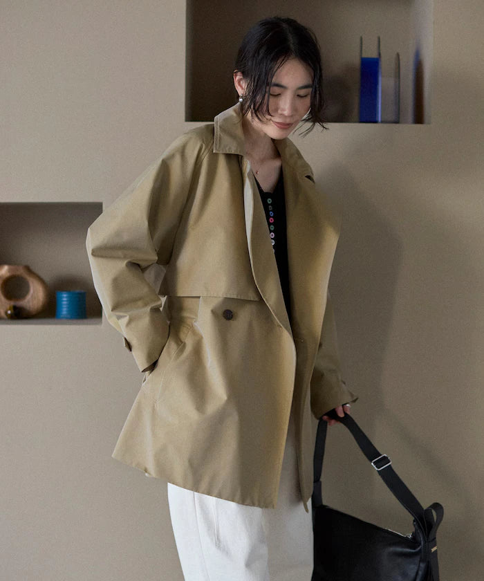 T/C Chambray Short Trench Coat