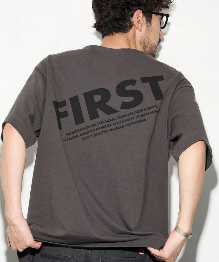 6 Ounce Front Logo Print Crew Neck T-Shirt / Back Print T-Shirt PRINT FRESH FIRST