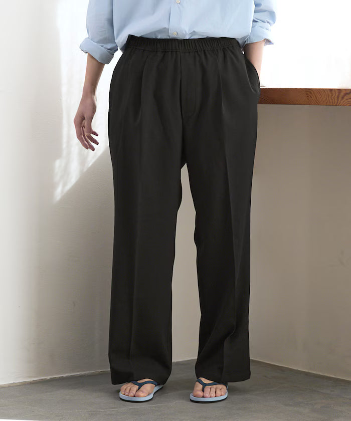 Functional Material Oversized CPO Shirt & Wide Easy Pants Setup / Washable / UV Cut / Quick Dry / Contact Cooling