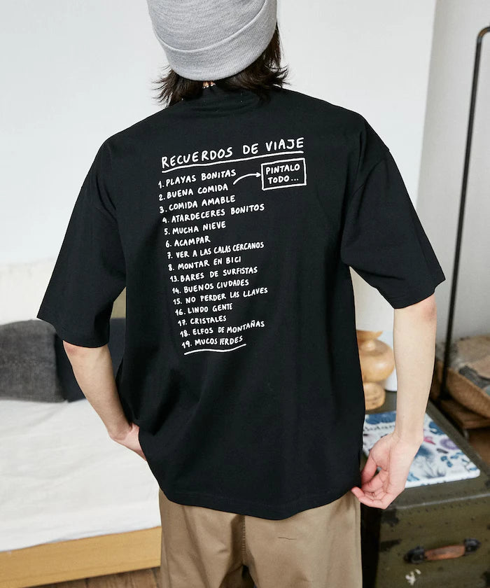 Love Pop Studio Travel Note Typography T-Shirt