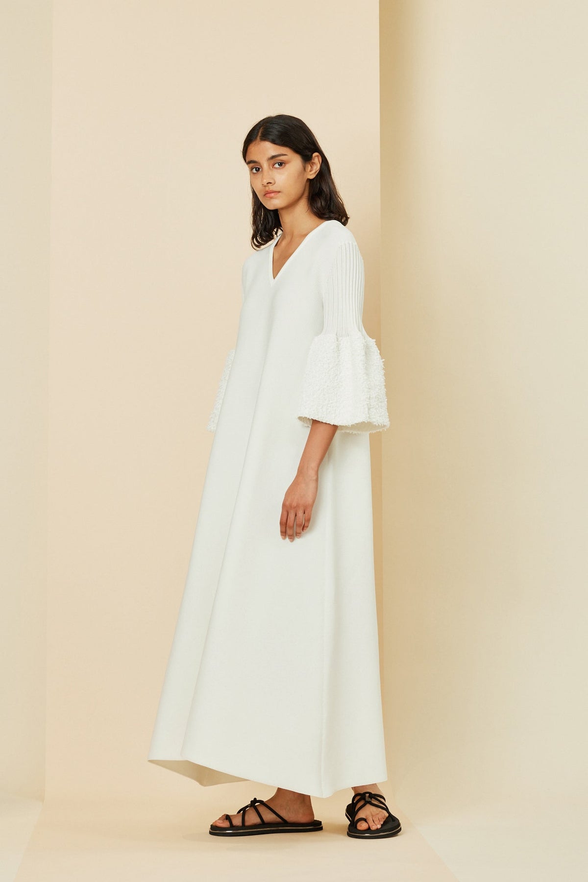 POTTERY REEF SHORT BELL SLEEVE FLARE DRESS
