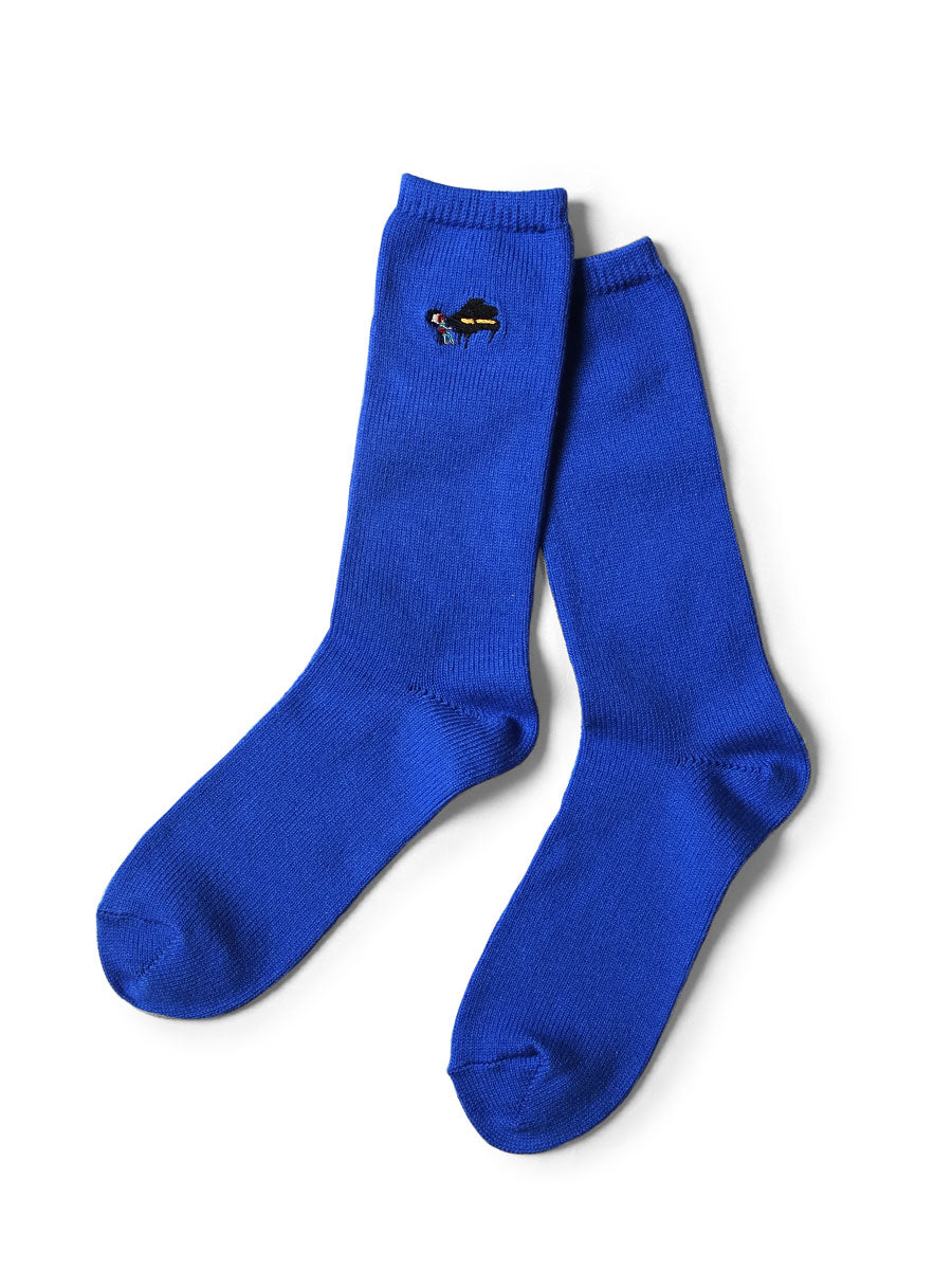 84 Piano Embroidered Socks