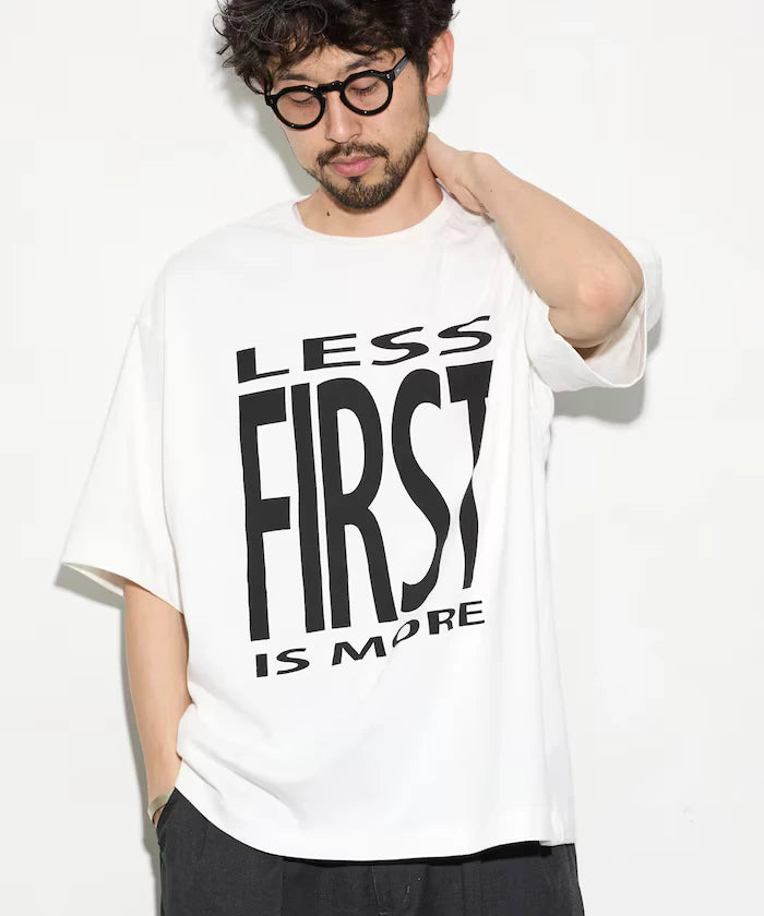 6 Ounce Front Logo Print Crew Neck T-Shirt / Print T-Shirt PRINT BIG FIRST