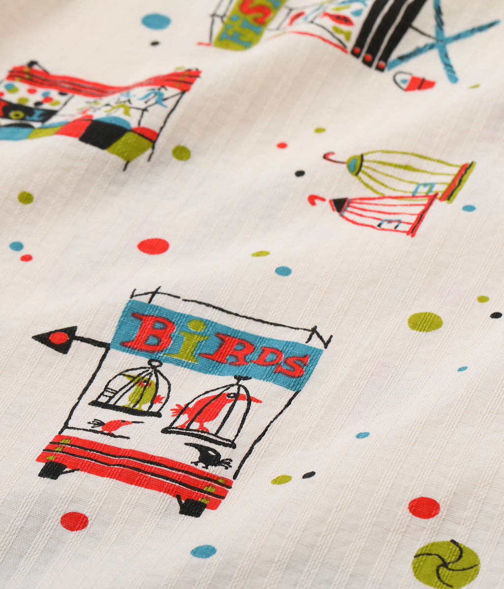 DOBBY COTTON OPEN SHIRT “STREET STALL”