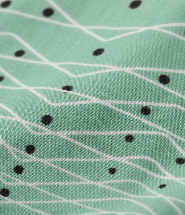 COTTON TYPEWRITER OPEN SHIRT “ZIG ZAG”