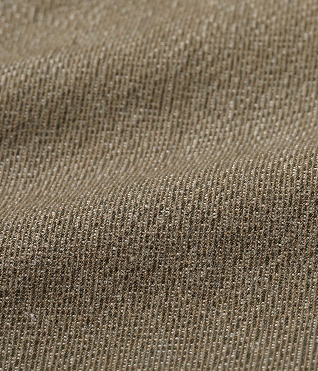 TROUSERS, WORKING, BROWN DENIM