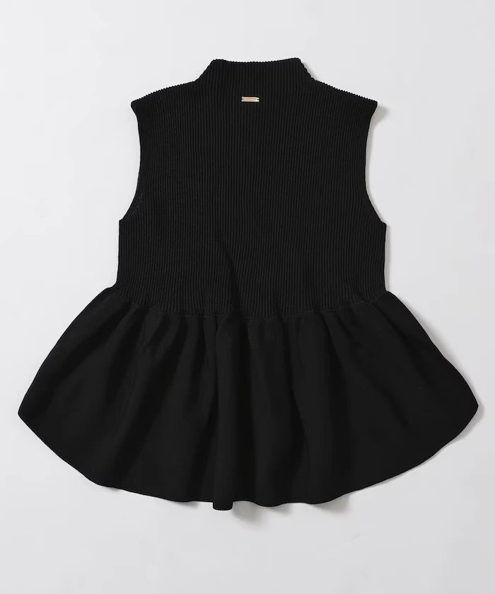 Japan Made Whole Garment Peplum Vest