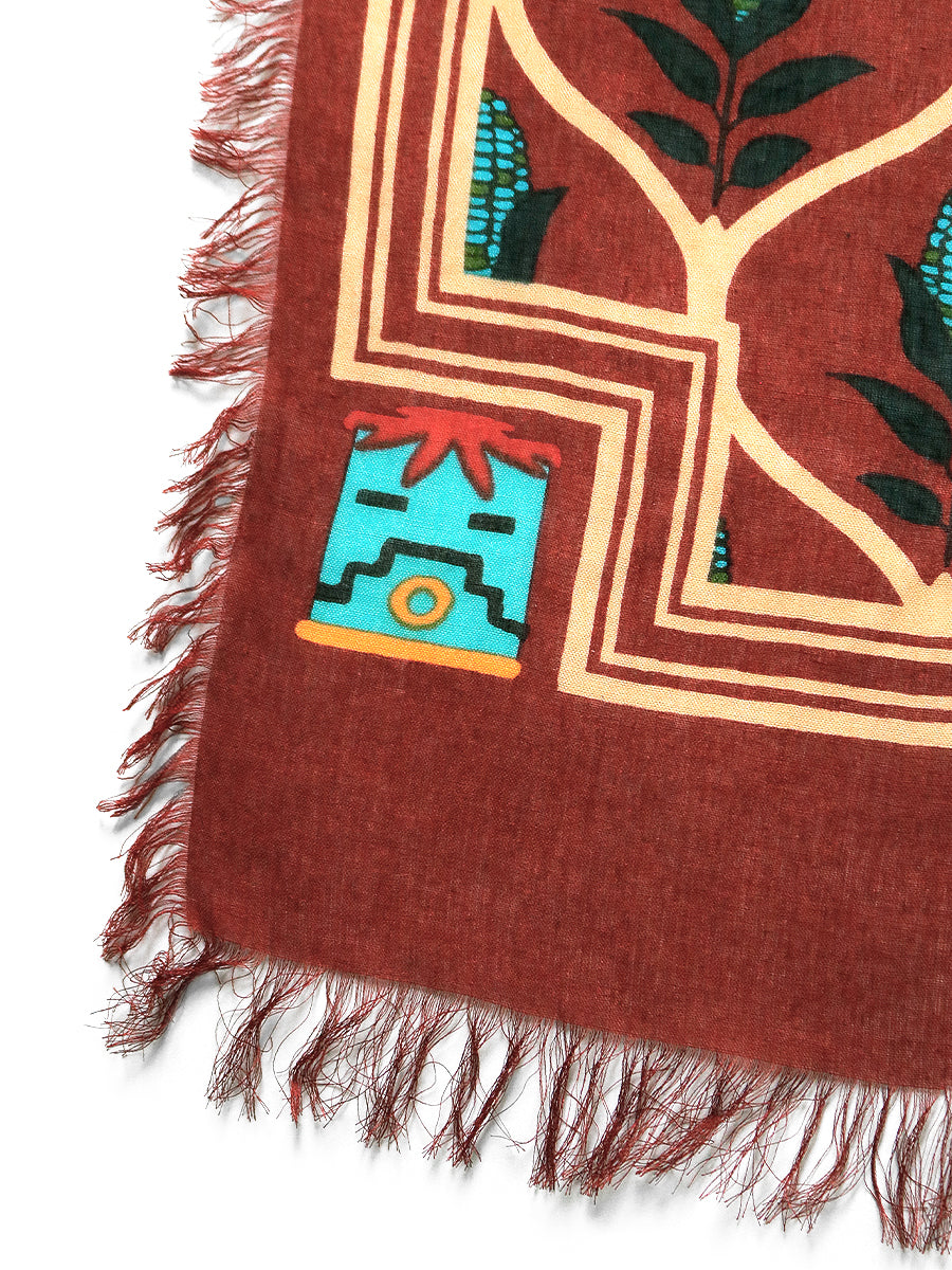 Rayon Disco Arabesque Pattern Shawl