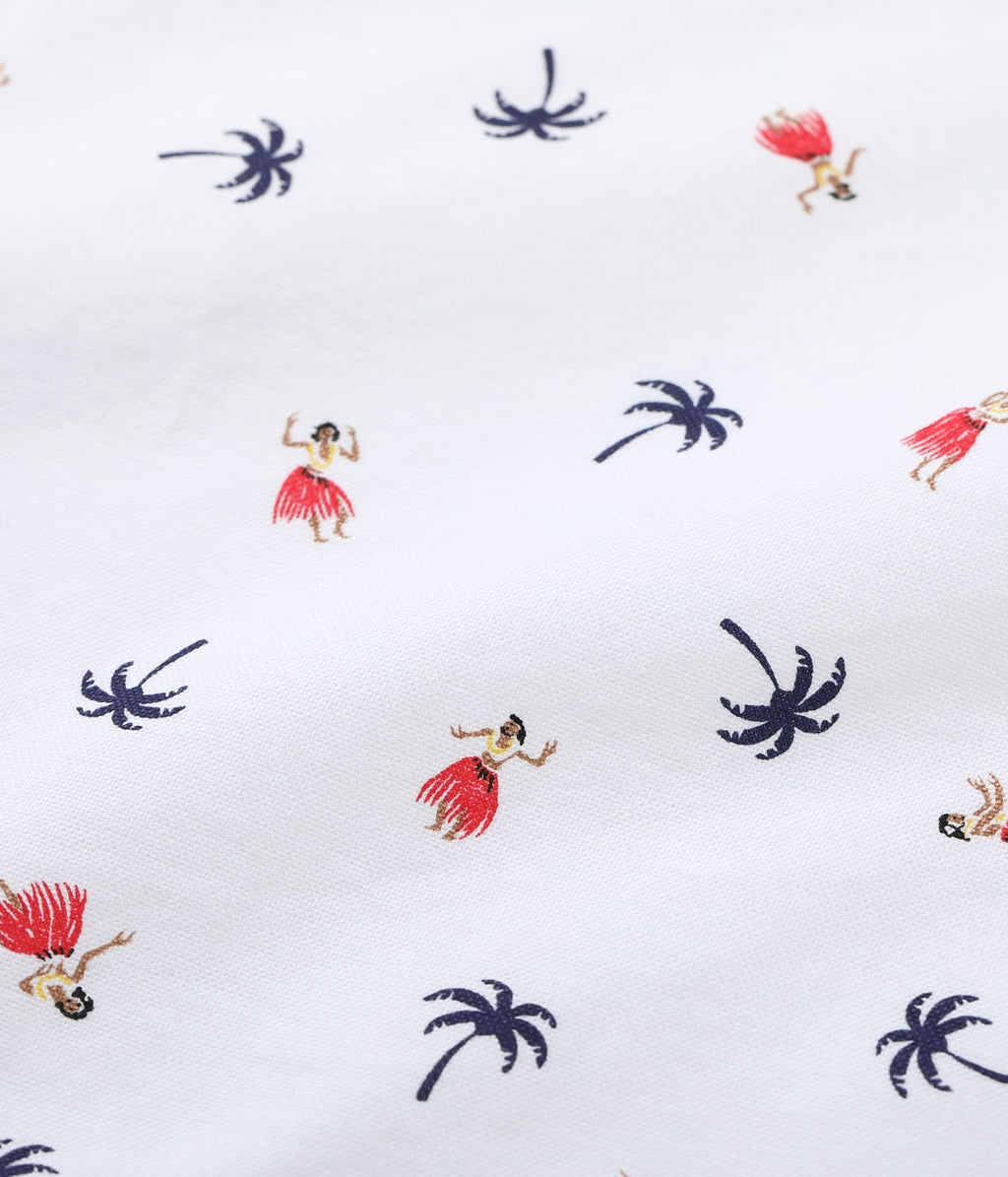 Cotton Oxford B.D. Shirt 'Hula Dancer'
