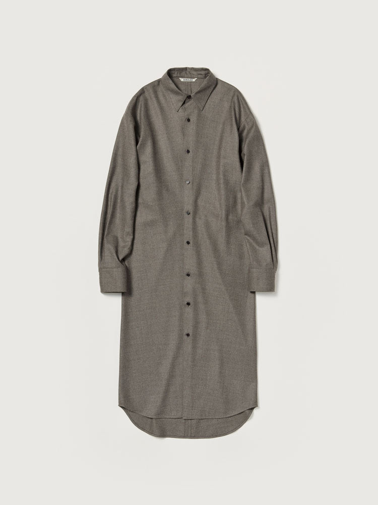 SUPER LIGHT WOOL SHIRT DRESS