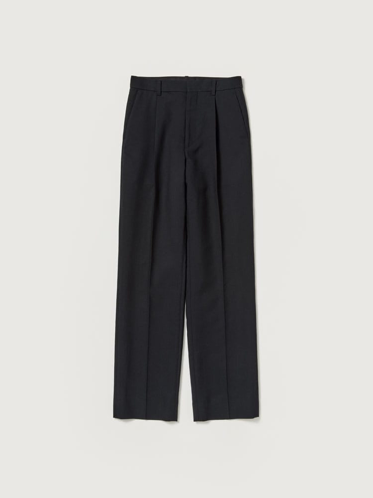 TENSE WOOL DOUBLE CLOTH SLACKS