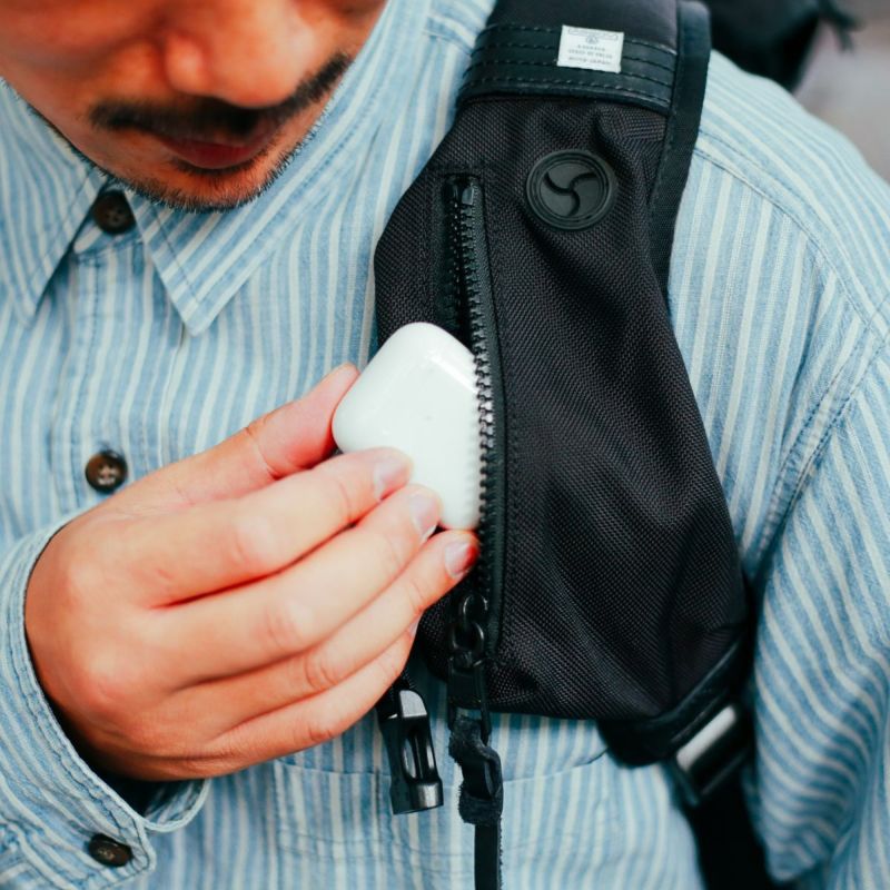 EXCLUSIVE BALLISTIC NYLON 2POCKET BACK PACK /BLACK